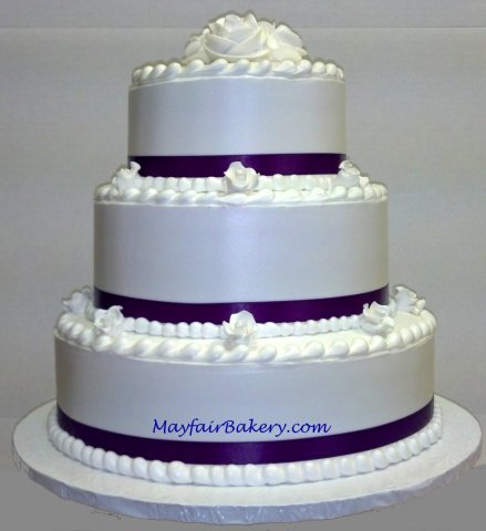 3 tier purple ribbon